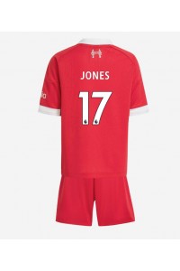 Liverpool Curtis Jones #17 Jalkapallovaatteet Lasten Kotipeliasu 2025-26 Lyhythihainen (+ Lyhyet housut)